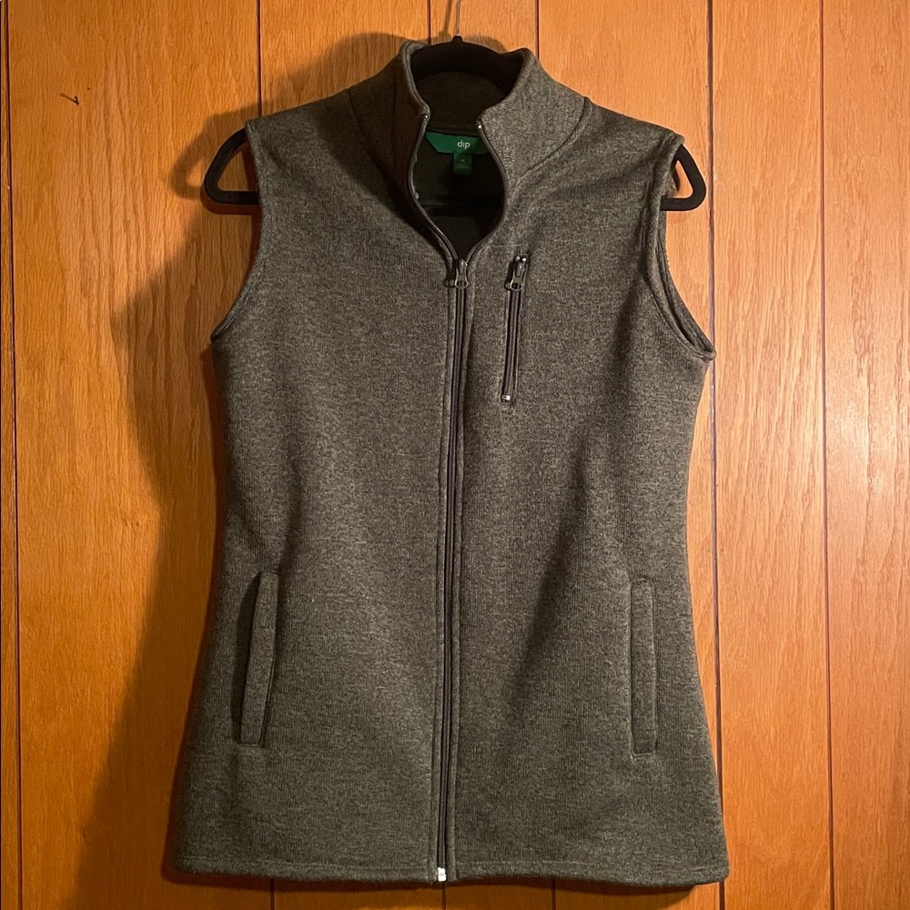 Olive green casual vest